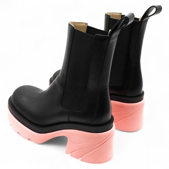 Wardrobe 02 Flash Contrast-Sole Tire Ankle Boots - Picture 6 of 7